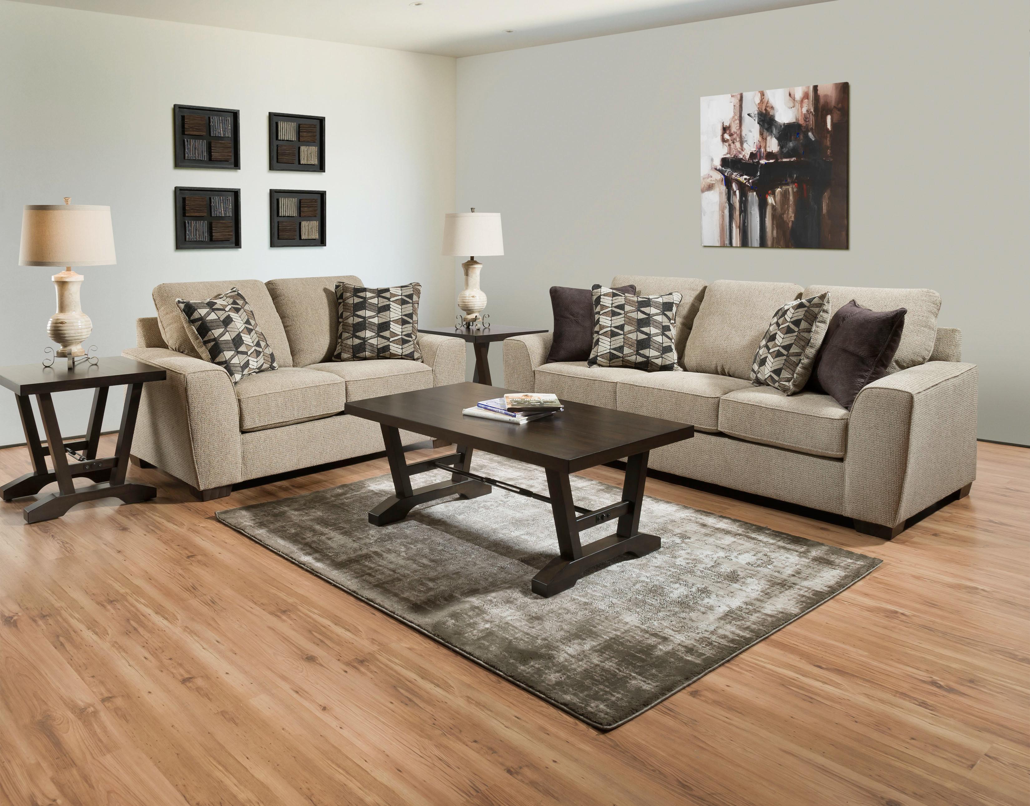 Rent to Own Lane Furniture 2 Piece Horizon Sofa & Loveseat at Aaron's